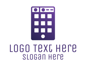 Purple Smartphone App Logo