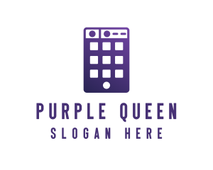 Purple Smartphone App logo design