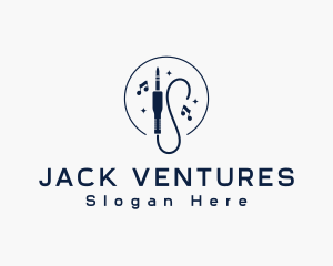 Jack Headphone Cable logo design