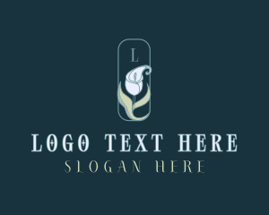 Artisanal - Floral Lily Flower logo design