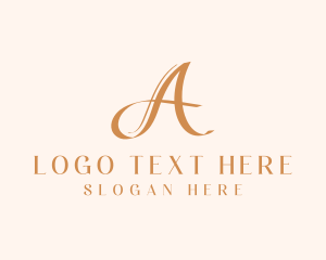 Cursive - Luxury Boutique Letter A logo design