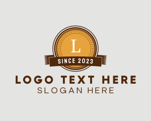 Coin - Elegant Coin Ribbon logo design