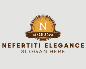 Elegant Coin Ribbon logo design