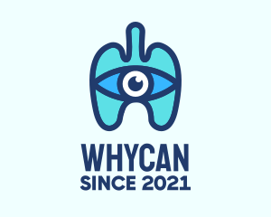 Body Organ - Blue Respiratory Eye Lungs logo design