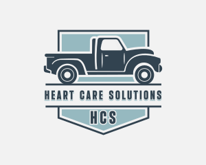 Pick Up Truck Transport logo design