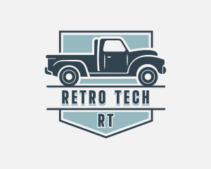 Pick Up Truck Transport logo design