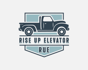 Pick Up Truck Transport logo design