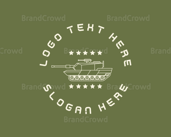 Army Soldier Tank Logo