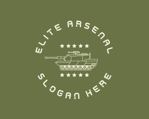 Army Soldier Tank  logo design