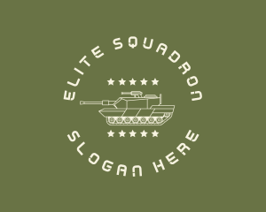 Squadron - Army Soldier Tank logo design