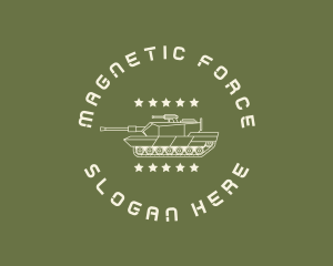 Army Soldier Tank  logo design