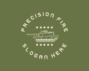 Artillery - Army Soldier Tank logo design