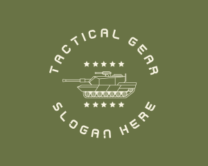Army Soldier Tank  logo design