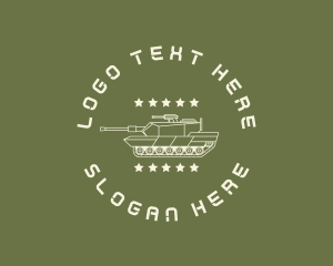 Navy - Army Soldier Tank logo design