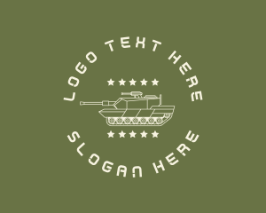 Army Soldier Tank  Logo