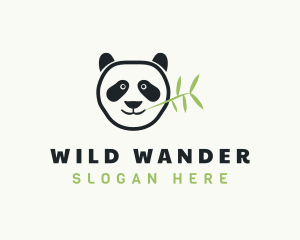 Panda Bear Wildlife logo design