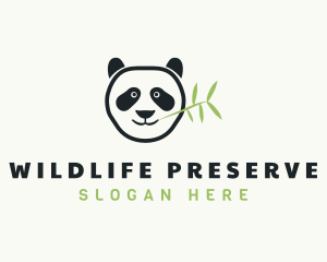 Panda Bear Wildlife logo design