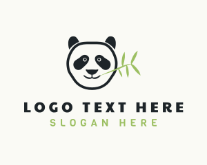 National Animal - Panda Bear Wildlife logo design