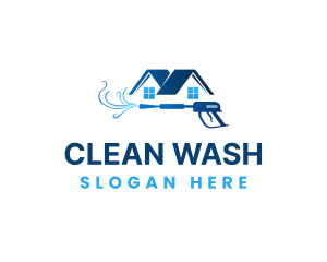 Clean House Washer logo design