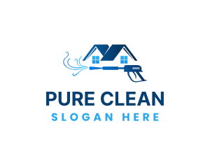 Clean House Washer logo design