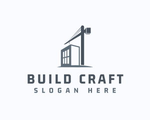 Building Construction Crane logo design