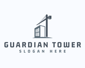 Building Construction Crane logo design