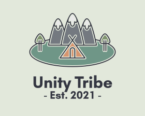 Tribe - Snowy Mountain Tent logo design