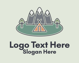 Snowy Mountain Tent Logo