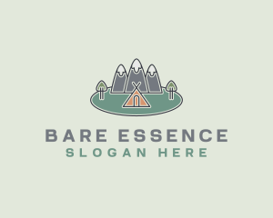 Snowy Mountain Tent logo design