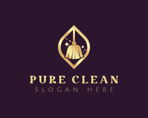 Cleaning Mop Broom logo design