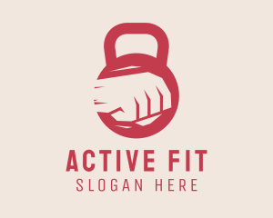 Fit - Fist Kettlebell Fitness logo design