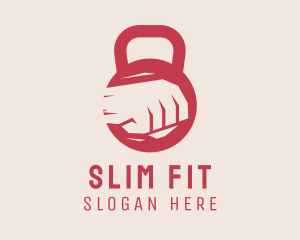 Fist Kettlebell Fitness logo design