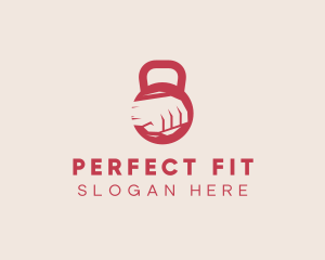 Fist Kettlebell Fitness logo design