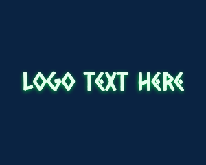 Aztec - Glowing Tech Native logo design