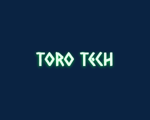 Glowing Tech Native logo design