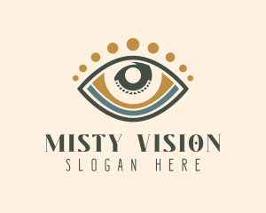 Mystics Tarot Eye logo design