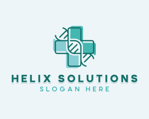 Medical Healthcare DNA logo design