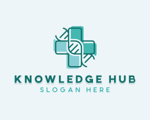Octagonal - Medical Healthcare DNA logo design