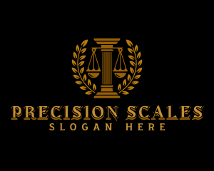 Legal Pillar Scale logo design