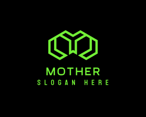 Cyber - Telecom Tech Company Letter M logo design