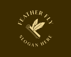 Feather Scroll Publishing logo design