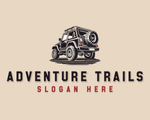 Off Road Car Driving logo design