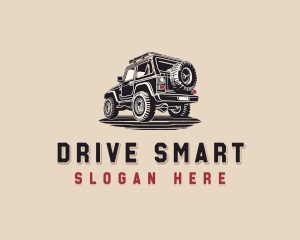 Off Road Car Driving logo design