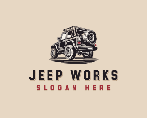 Off Road Car Driving logo design