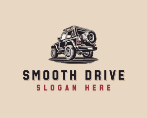 Off Road Car Driving logo design