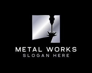 Metal - Laser Metal Engraving logo design