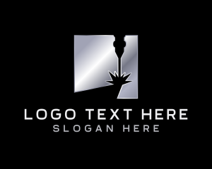 3d Print - Laser Metal Engraving logo design