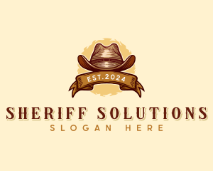 Cowboy Hat Rodeo logo design