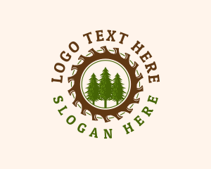Forestry - Chainsaw Woodwork Forestry logo design