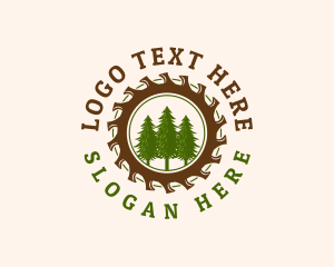 Carpentry - Chainsaw Woodwork Forestry logo design